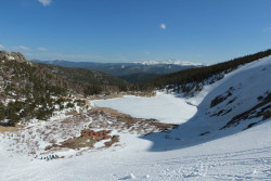 A view of the basecamp at St. Mary's Glacier where Mission: Mt. Whitney team members completed their first training in mid-May