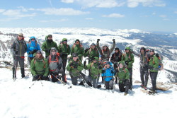 Mission: Mt. Whitney Team atop St. Mary's Glacier during their 1st team training