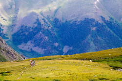 The team in route during their second training in Colorado